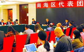 鲁毅参加南海区代表团分组讨论,鼓励南海在新发展理念中扛大旗