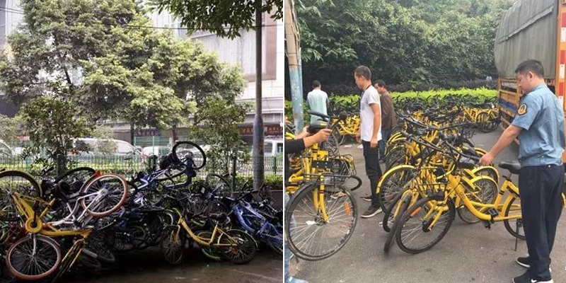 广州整治废弃共享单车 一日清理9000多辆