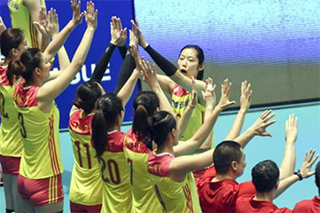 世界排球联赛香港站 中国女排首战告捷 朱婷表现亮眼