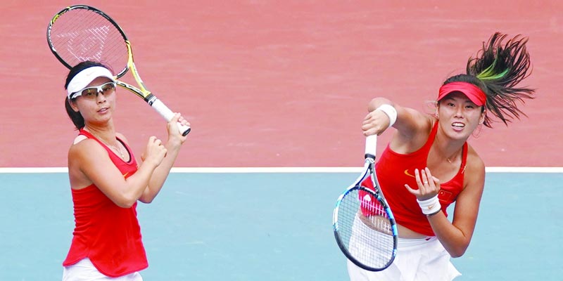亚运会网球赛 中国时隔12年重夺女双金牌