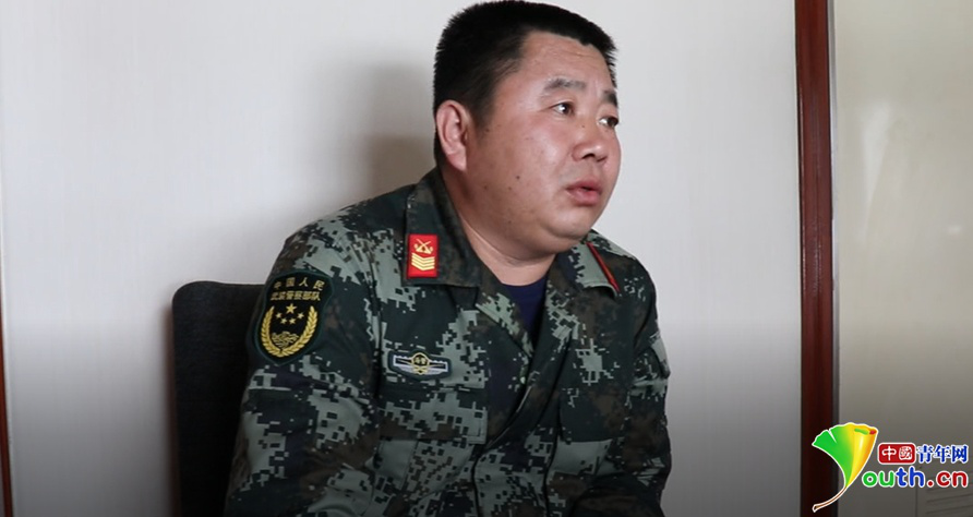 海警某部辽宁支队一级警士长马永翰.中国青年网记者宋莉 摄