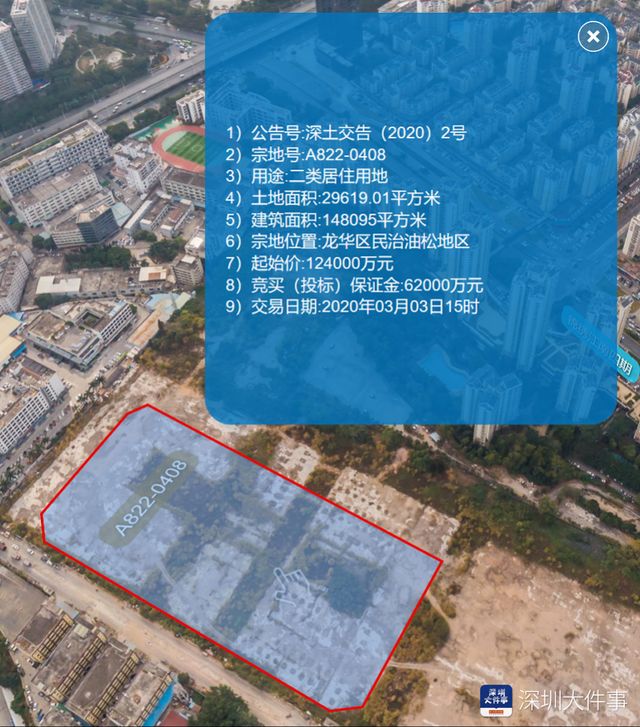 深圳土拍市场线下首拍落定！三宗地吸金34.86亿 _深圳24小时_深新闻_奥一网