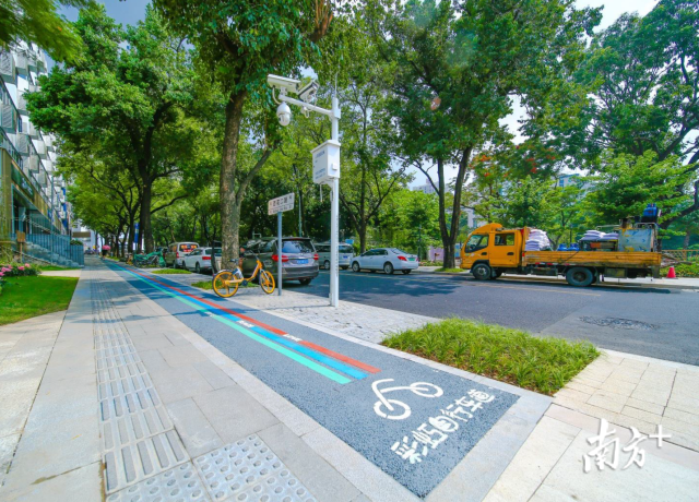 儿童友好型街区彩虹自行车道。资料图片