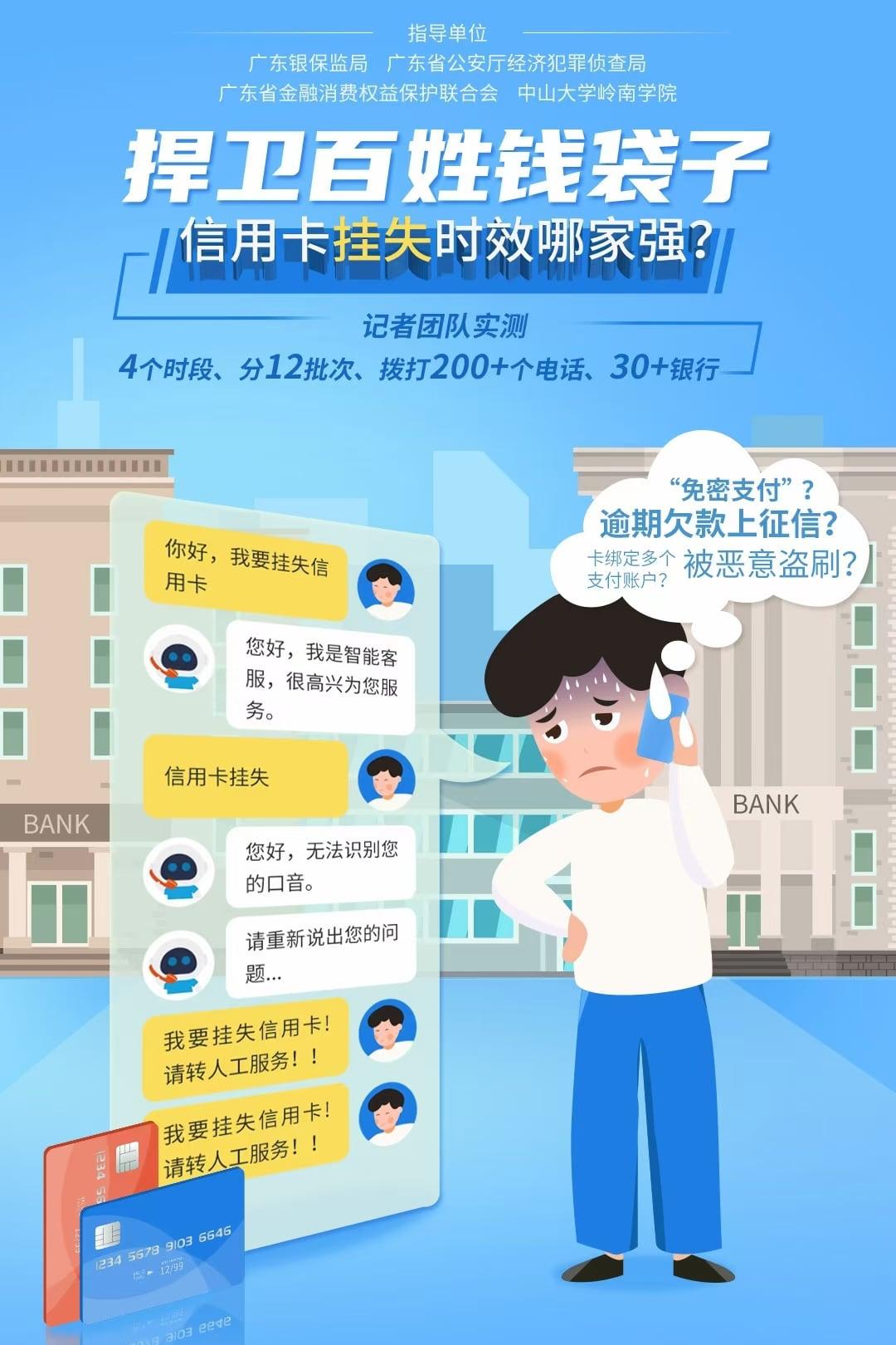 信用卡挂失时效哪家强?记者拨打数百个客服电话测试了…