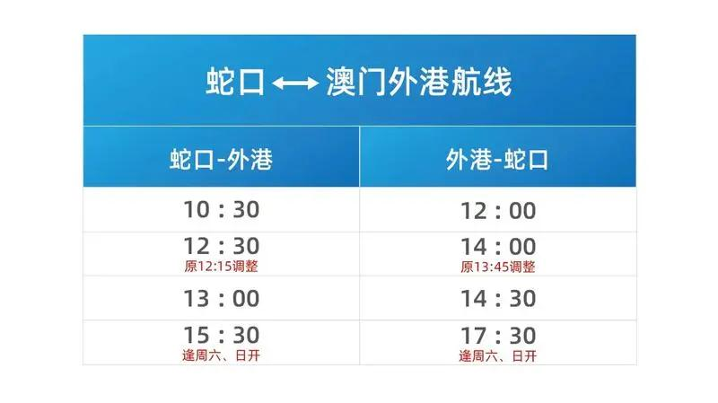 今日起，深圳至澳门新增3个航班